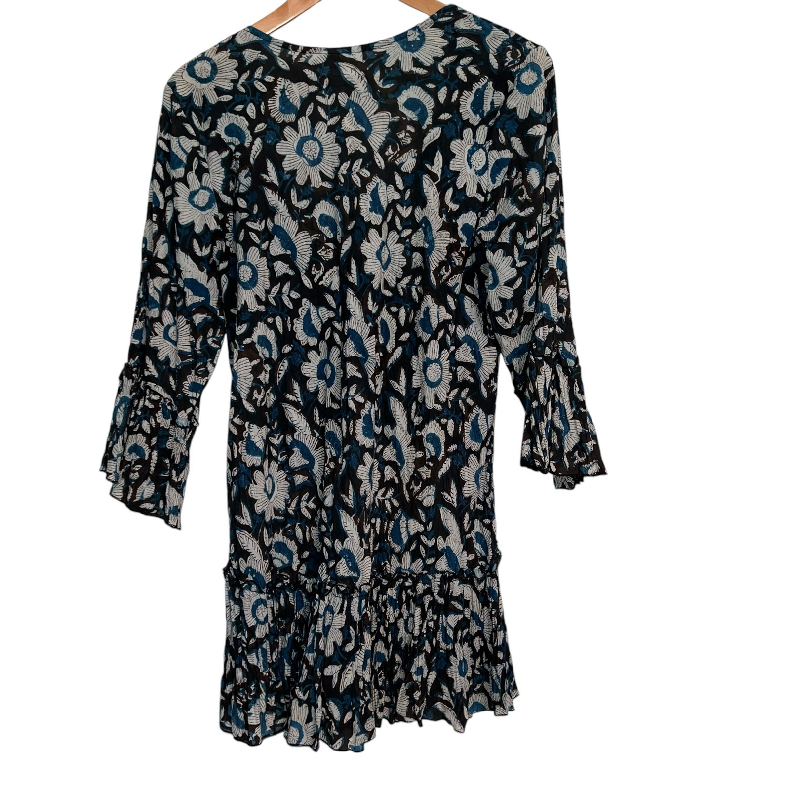 Passementrie Ximena Tunic Carico Floral Hand Block Print Xl — image 3 of 5